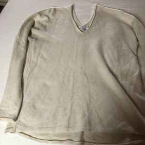 Cream VINCE Cashmere Sweater